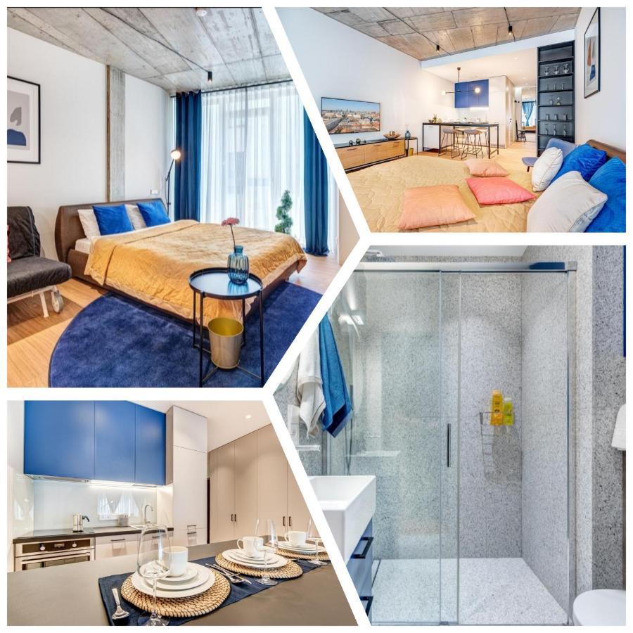 Happy Inn Gold Studio, Self Check-In, Parking In The Underground Garage 维尔纽斯 外观 照片